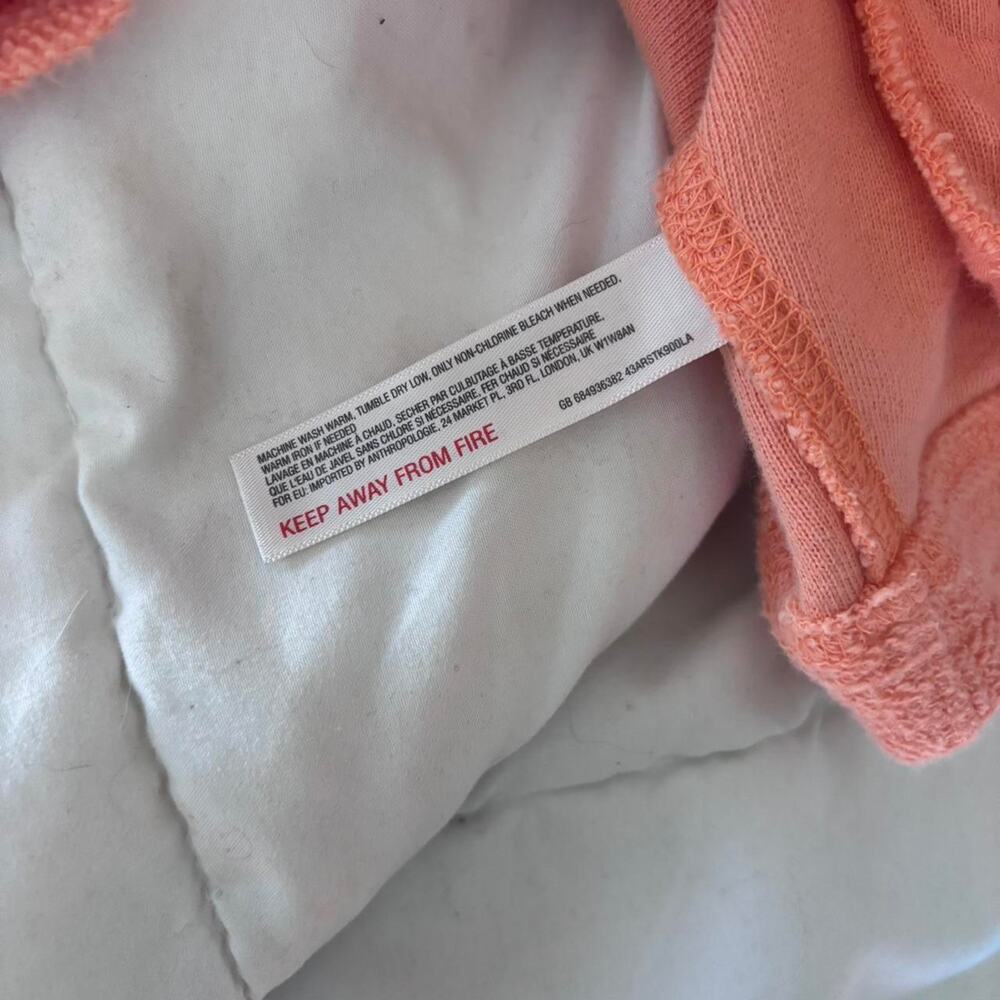 Orange anthroplogie zip up hoodie - Picture 5 of 5